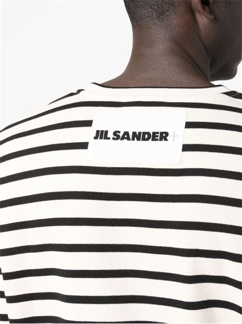 T-shirt a maniche lunghe con logo JIL SANDER | J47NH0002J46497080